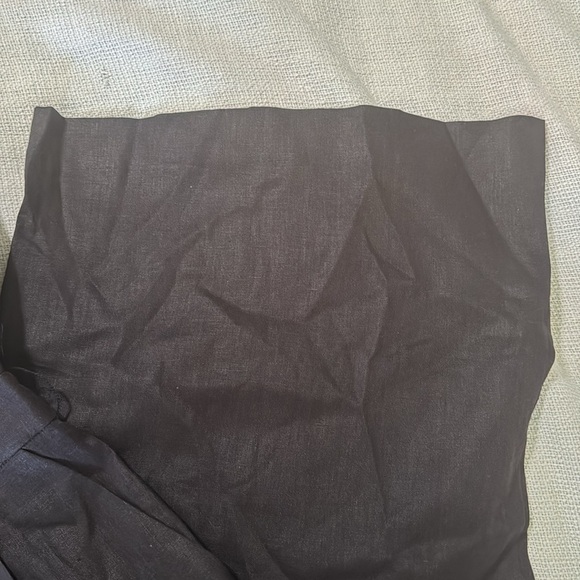 J Crew Cropped Pleated‎ Linen Zipper Backed Jumpsuit - Picture 5 of 11